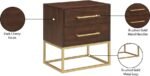 Maxine Wood Veneer And Iron Nightstand - Image 11