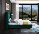 Savan Velvet Upholstered Bed - Image 7