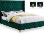 Savan Velvet Upholstered Bed