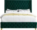 Savan Velvet Upholstered Bed - Image 4