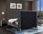 Savan Velvet Upholstered Bed - Image 8
