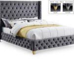 Savan Velvet Upholstered Bed