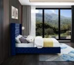 Savan Velvet Upholstered Bed - Image 7
