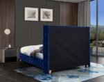 Savan Velvet Upholstered Bed - Image 8