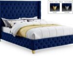 Savan Velvet Upholstered Bed