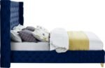 Savan Velvet Upholstered Bed - Image 6