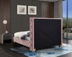 Savan Velvet Upholstered Bed - Image 8