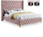 Savan Velvet Upholstered Bed