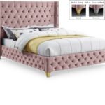 Savan Velvet Upholstered Bed