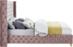 Savan Velvet Upholstered Bed - Image 6