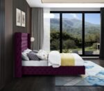 Savan Velvet Upholstered Bed - Image 7