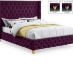 Savan Velvet Upholstered Bed
