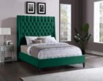 Fritz Velvet Upholstered Bed - Image 2