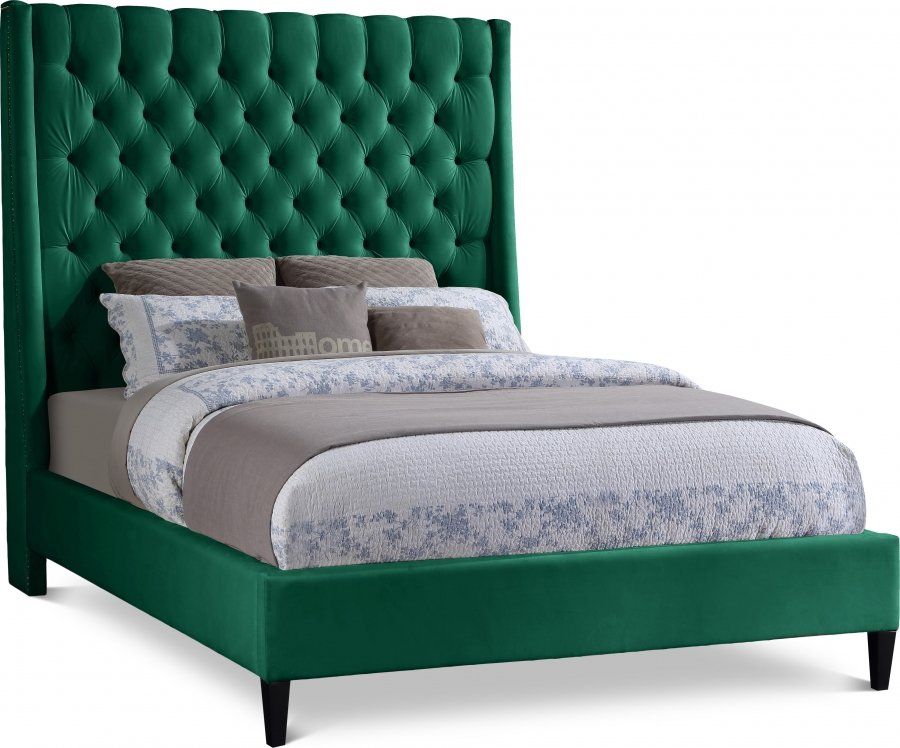 12987.jpg Fritz Velvet Upholstered Bed - Image 1