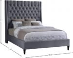 Fritz Velvet Upholstered Bed - Image 10