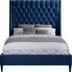 Fritz Velvet Upholstered Bed - Image 3