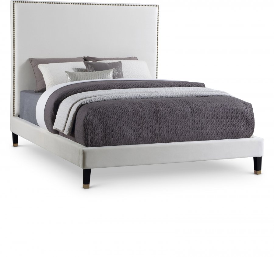 13007.jpg Harlie Velvet Upholstered Bed - Image 1