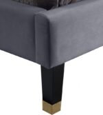 Harlie Velvet Upholstered Bed - Image 8