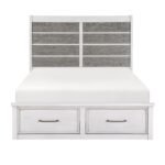 1303-1* Queen Platform Bed with Footboard Storage