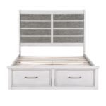 1303-1* Queen Platform Bed with Footboard Storage - Image 2
