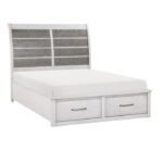 1303-1* Queen Platform Bed with Footboard Storage - Image 3