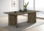 TYLER 80-INCH SOLID WOOD DINING TABLE MANGO BROWN - Image 2