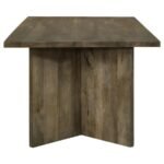 TYLER 80-INCH SOLID WOOD DINING TABLE MANGO BROWN - Image 5