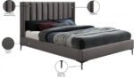 Nadia Velvet Upholstered Bed - Image 11
