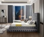 Revel Velvet Upholstered Bed - Image 5