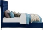 Kira Velvet Upholstered Bed - Image 4