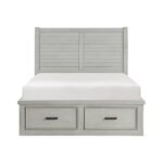 1337K-1CK* California King Platform Bed with Storage Footboard and Side Rails