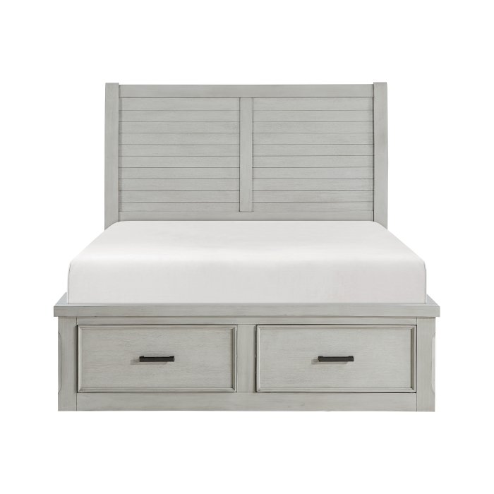 1337-1_noBG_fro__l-4.jpg 1337-1* Queen Platform Bed with Storage Footboard and Side Rails - Image 1