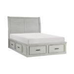 1337K-1EK* Eastern King Platform Bed with Storage Footboard and Side Rails - Image 3