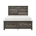 1342K-1CK* California King Platform Bed with Footboard Storage