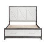 1366F-1* Full Platform Bed with Footboard Storage - Image 2