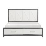 1366K-1EK* Eastern King Platform Bed with Footboard Storage