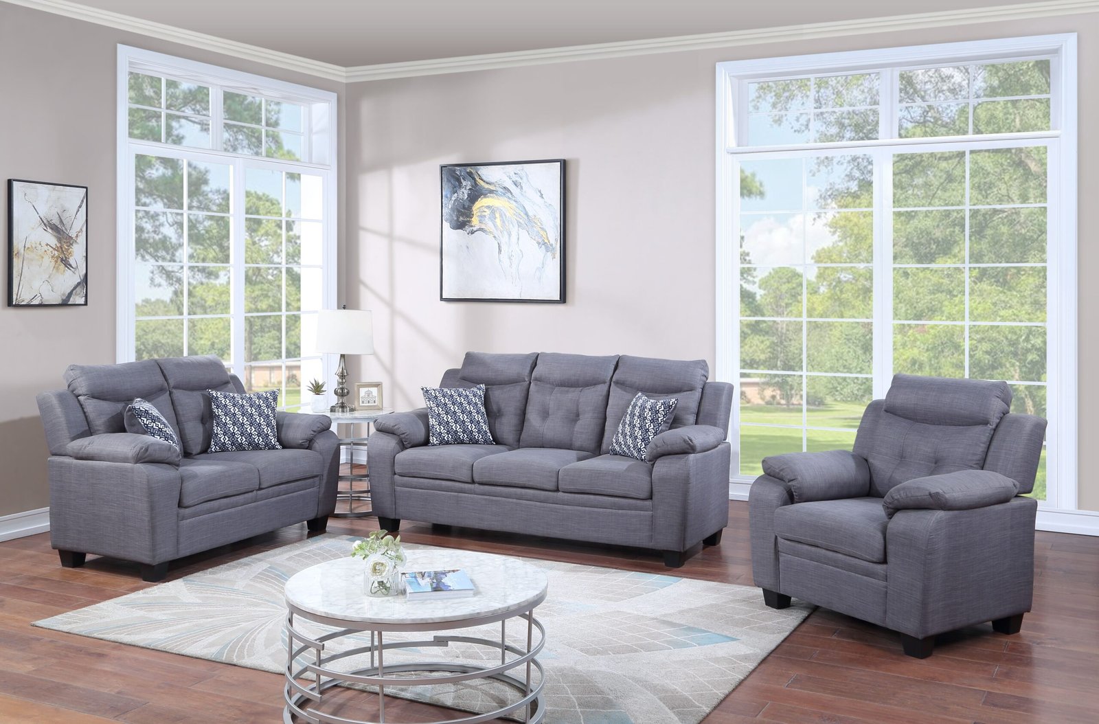 1374-1.jpg 2 Piece Sofa and Loveseat - 1374 - Image 1