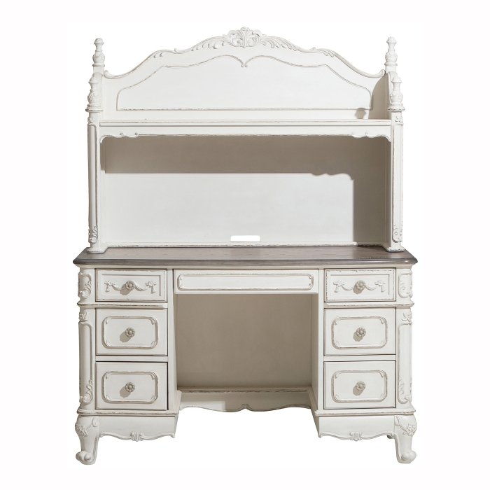 1386NW-10_noBG___l.jpg 1386NW-10* Writing Desk with Hutch - Image 1