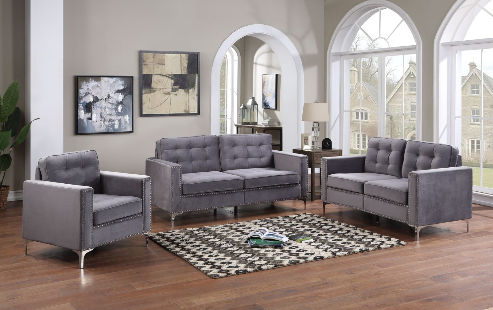 1404-H-Furniture-world-0309-4.jpg 2 Piece Sofa and Loveseat - 1404 - Image 1