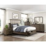 1422KN-1EK* Eastern King Platform Bed with Footboard Storage - Image 4