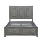 1450-1* Queen Platform Bed with Footboard Storage - Image 2