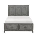 1450-1* Queen Platform Bed with Footboard Storage