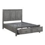 1450-1* Queen Platform Bed with Footboard Storage - Image 4