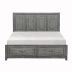 1450K-1EK* Eastern King Platform Bed with Footboard Storage