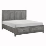 1450K-1EK* Eastern King Platform Bed with Footboard Storage - Image 3