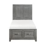 1450T-1* Twin Platform Bed with Footboard Storage
