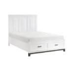 1450WH-1* Queen Platform Bed with Footboard Storage - Image 2