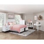 1450WHF-1* Full Platform Bed with Footboard Storage - Image 6