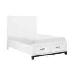 1450WHF-1* Full Platform Bed with Footboard Storage - Image 2