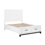 1450WHF-1* Full Platform Bed with Footboard Storage - Image 3
